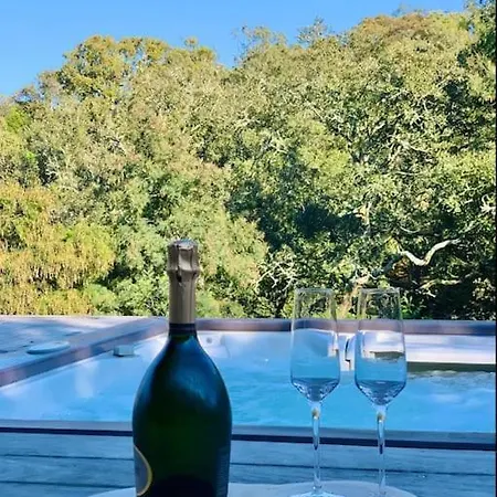 Avec Piscine Et Jacuzzi 3 Min 度假居